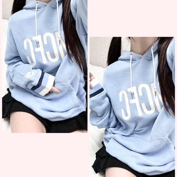 나이키 MCFC 빅로고 뮤트하늘 후드