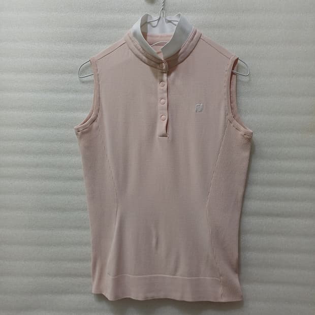 풋조이 골프 여름 카라 민소매 나시 니트 티 여성 S 훌륭 사랑봉봉