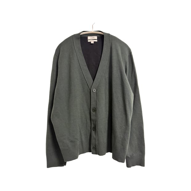 COS 레귤러 핏 브이넥 가디건
