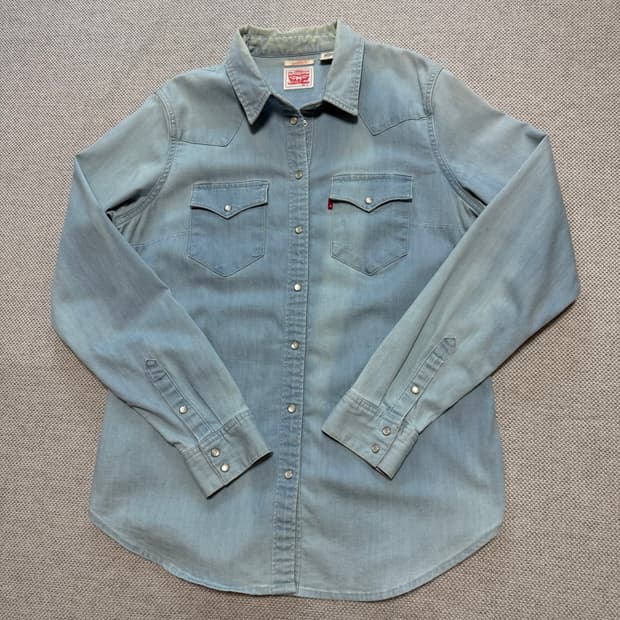 리바이스 여성 웨스턴 데님 셔츠