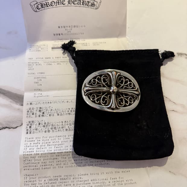 크롬하츠 클래식 오발 벨트 버클 1인치