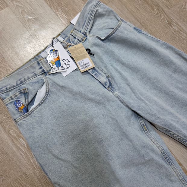 폴라스케이트 93데님 sky blue 34/32 택포