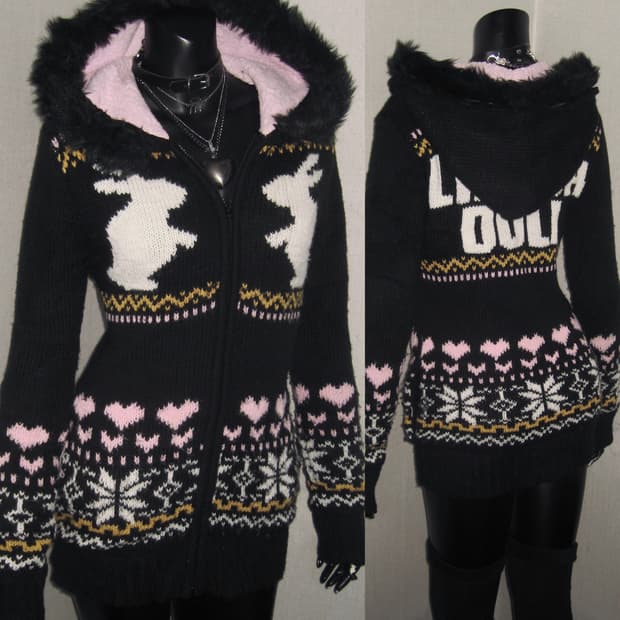 리즈리사돌 LIZ LISA doll 코위찬 노르딕 퍼 니트가디건 히메갸루