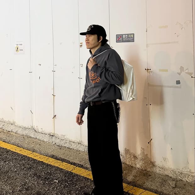 [M] 웨어하우스 후드티 네이비