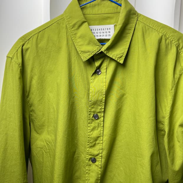 메종 마르지엘라 라임색 셔츠 41사이즈
