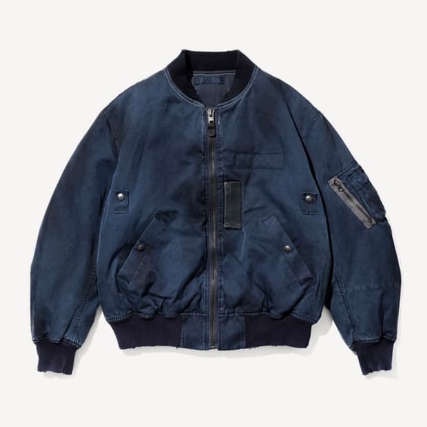 Apresse 빈티지 실크 플라이트 자켓 2