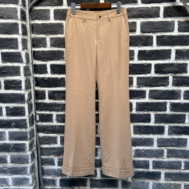 버버리 런던 로우 라이즈 울 팬츠