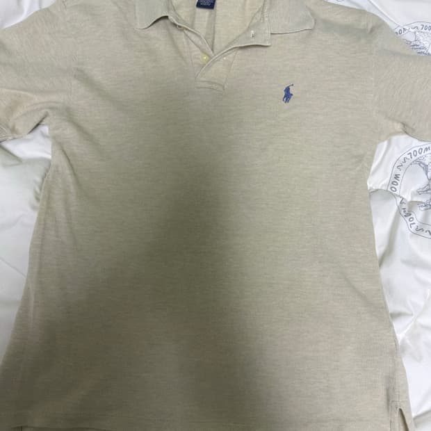폴로 랄프로렌 베이지 반팔 pk티