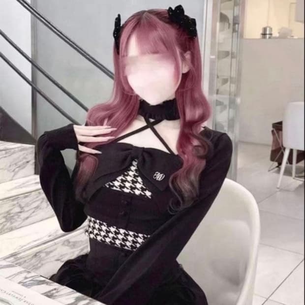 허니뮤 빅리본 앙상블 탑 블랙