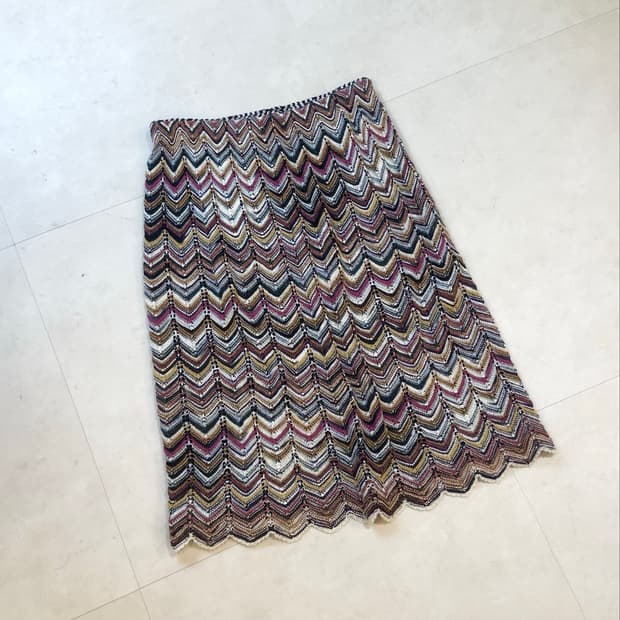 MISSONI _ multicolor chevron skirt