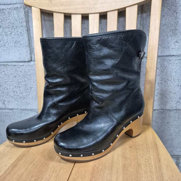 어그 UGG  양털 리네아 가죽 부츠