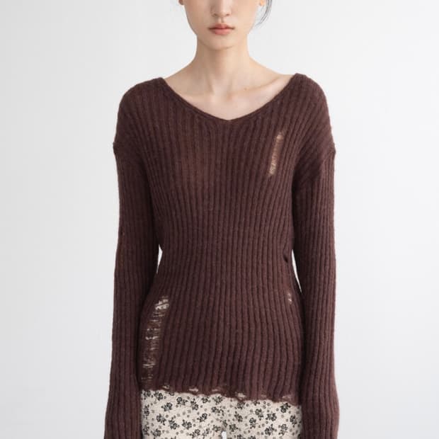 Damage V Knit (Wine)