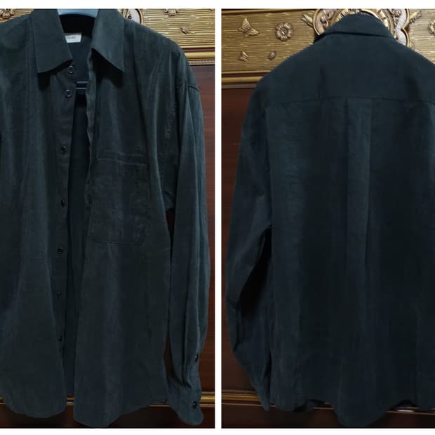 정품 LEMAIRE 드라이 실크 더블 포켓 셔츠 르메르
