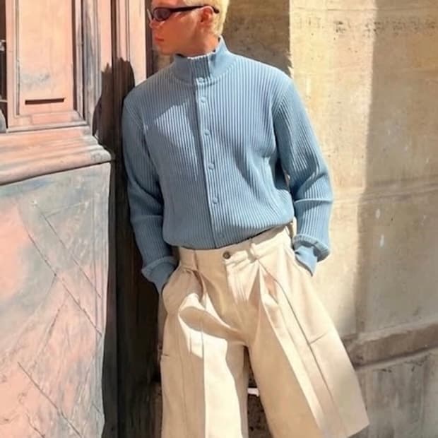 Homme Plissé Issey Miyake 플리츠 하이넥 재킷 봄버