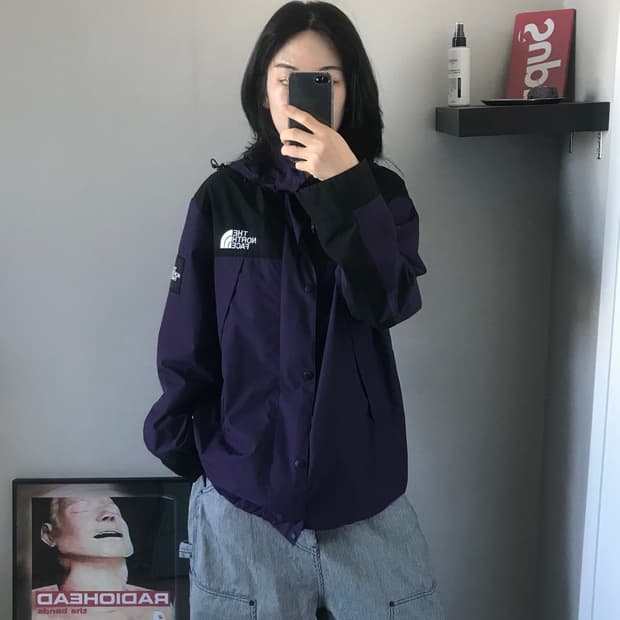 노스페이스 화이트라벨 마운틴 다운 바람막이 자켓