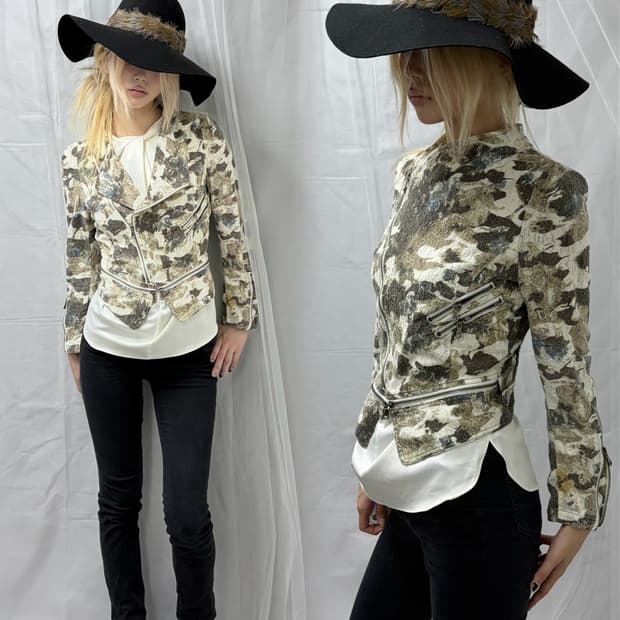 [Vintage] Side Detail Floral Jacket