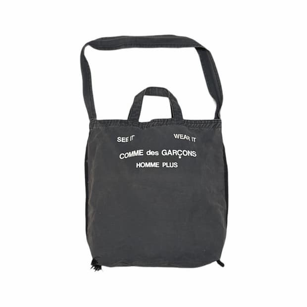 꼼데가르송 옴므 플러스 90s 아카이브 캔버스 숄더백
