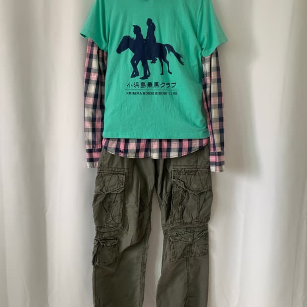 빈티지 민트 말 코디세트