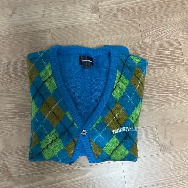 디스이즈네버댓 아가일 가디건