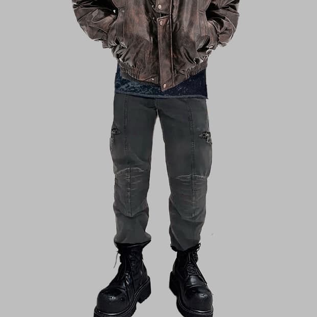 마리떼프랑소아저버 무릎패널 바이커팬츠