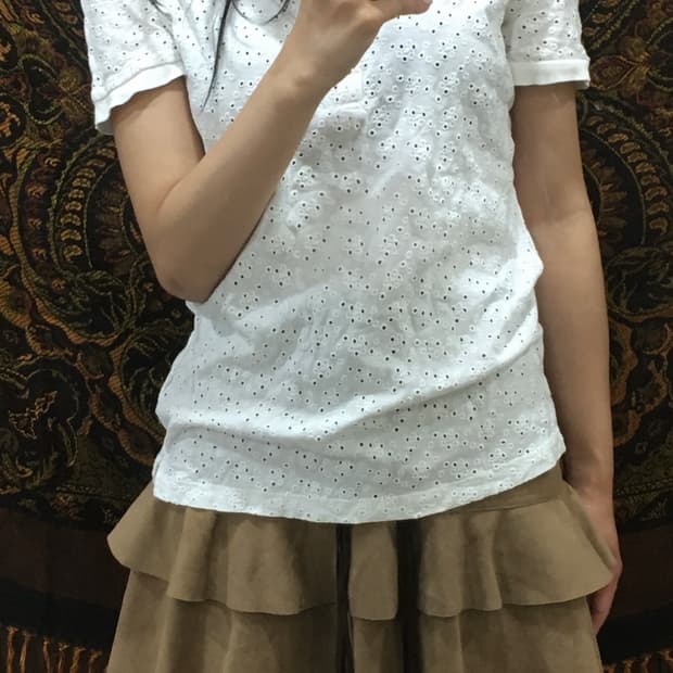 펀칭 레이스 포인트 티