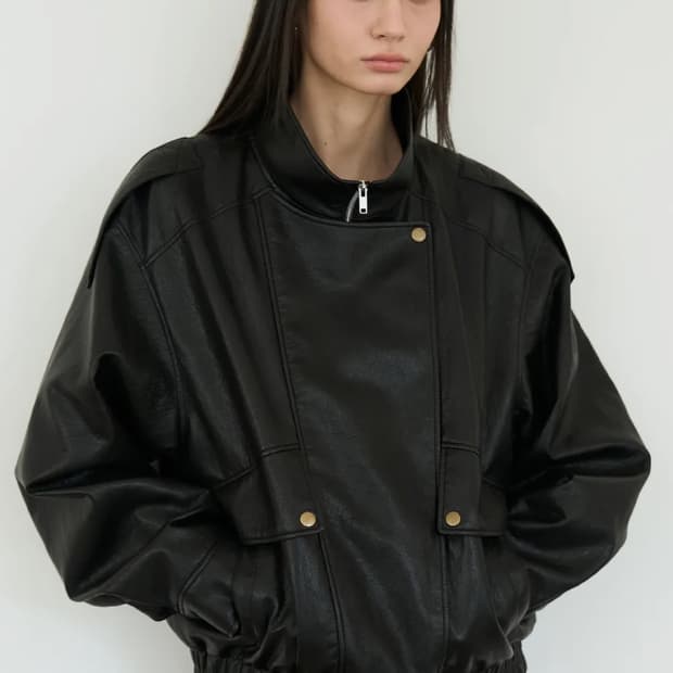 도프셉 레더 블루종 자켓