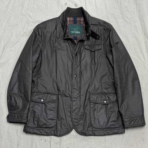 헨리코튼 나일론 브라운 누빔 자켓 110