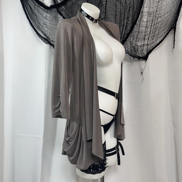 beige cardigan