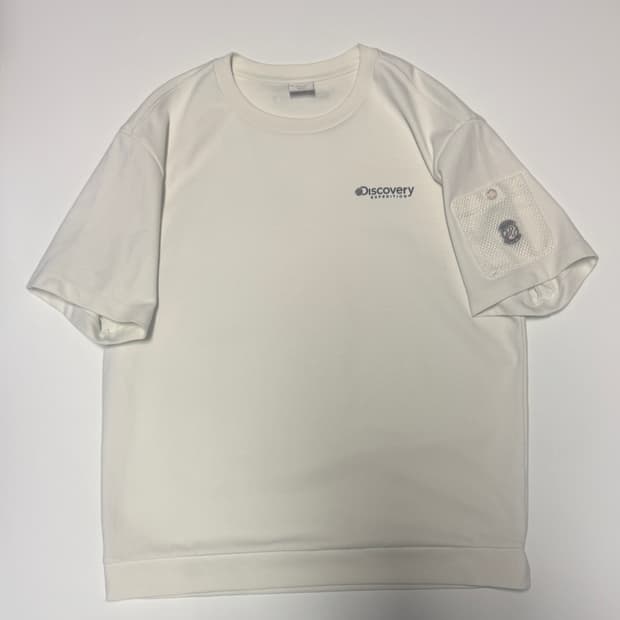 디스커버리 23년도 사이드 원 포켓 반팔 티셔츠 2XL 크림