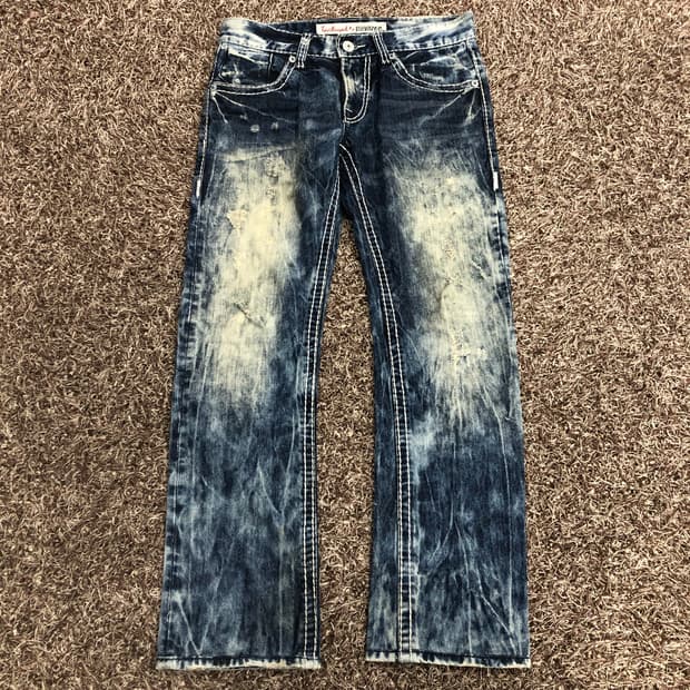 버커루 워싱 디스 데님 팬츠