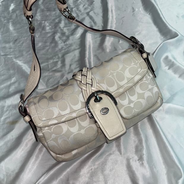 빈티지 코치 꼬임 버클 숄더백 가방