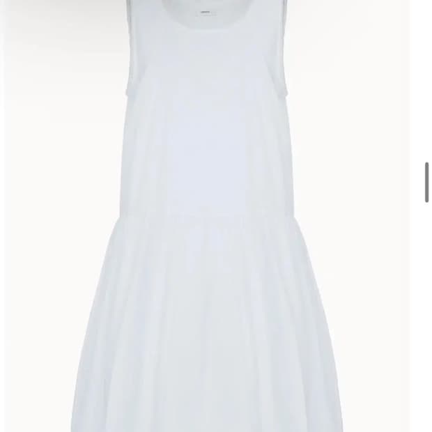 라메레이 벌룬 미디 원피스 화이트