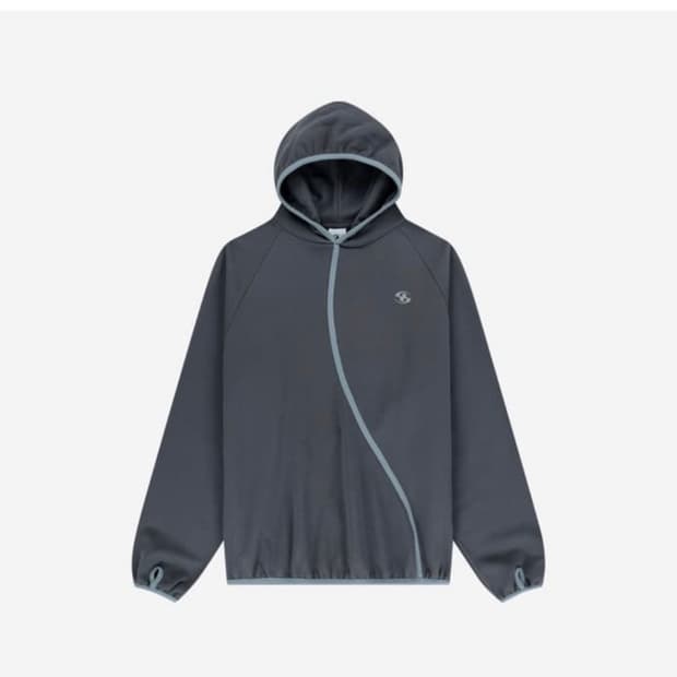Sansan Gear Taped Hoodie Ash Charcoal
