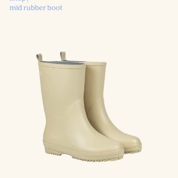 베뉴먼트 레인부츠 버터