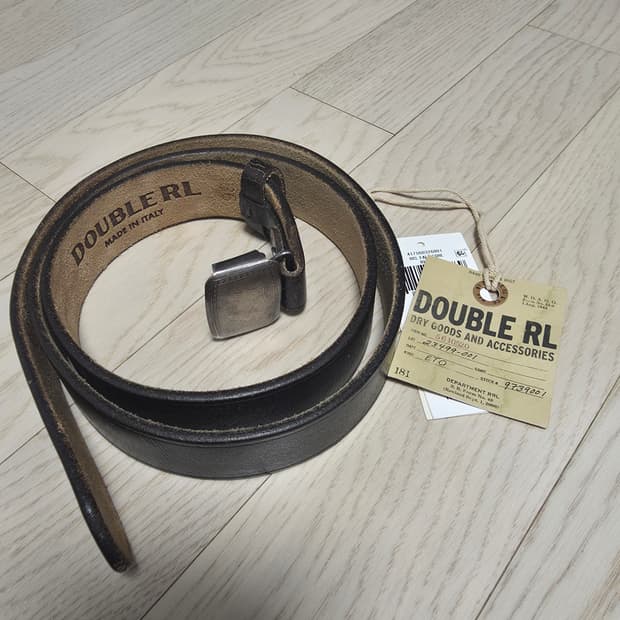 rrl 빈센스 벨트 블랙 36인치