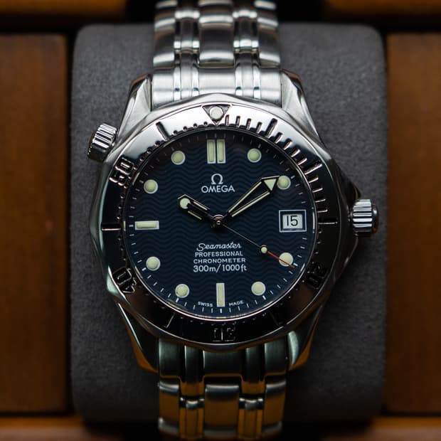 오메가 씨마스터300 프로페셔널 크로노미터 36mm 청판 오토매틱 시계