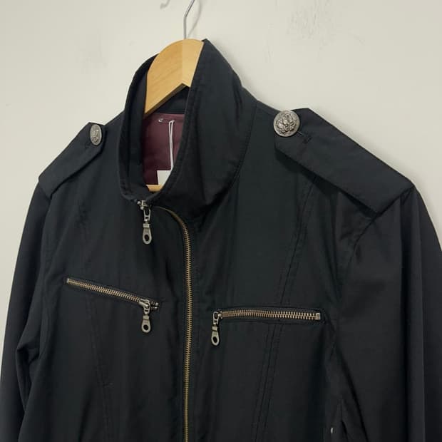 락시크 락펑크 어깨 견장 포켓 자켓