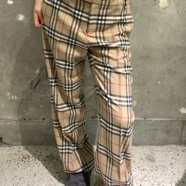 Burberry 버버리 노바체크 스트레이트 슬랙스