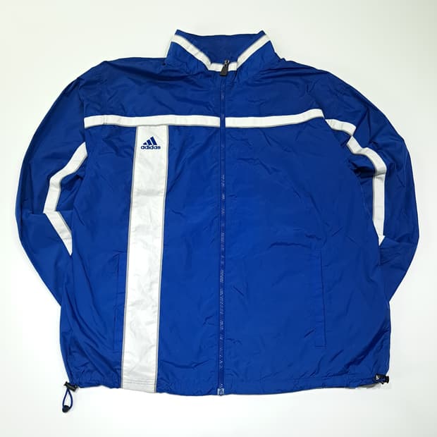 CL734 XL 아디다스 00s 블루 화이트 바람막이 자켓