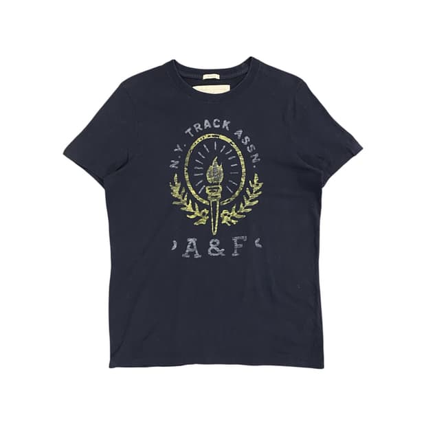 Abercrombie 빈티지 성화봉 프린팅 반팔티셔츠