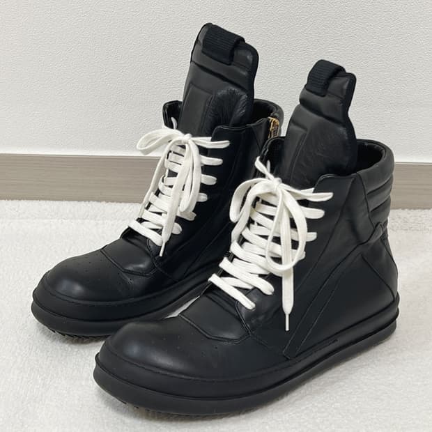 릭오웬스 13FW 지오바스켓 모노크롬 올검 트리플블랙 LPO