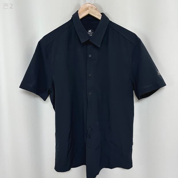 밀레골프 남자 스판 시원한 셔츠 반팔티 검정 105