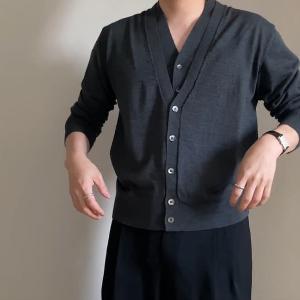르메르 더블 레이어드 가디건