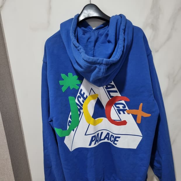 팔라스 까스텔바작 jcdc 블루 트라이퍼그 후드티 M