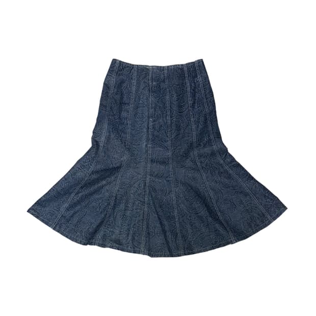 💙페이즐리 미디 스커트💙