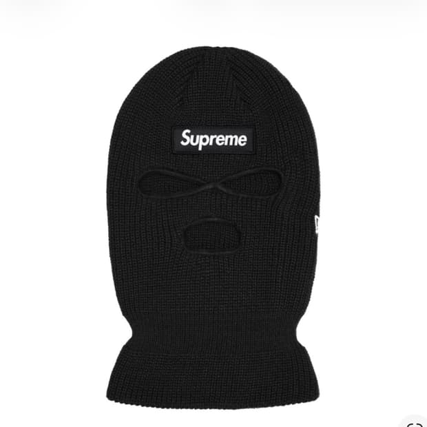 슈프림 뉴에라 박스로고 바라클라바 블랙 - 24FW