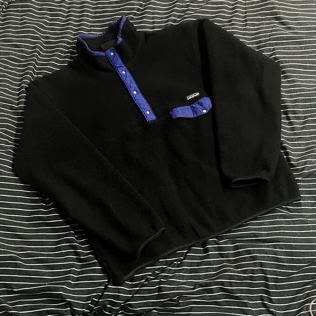 90s USA 파타고니아 신칠라 후리스 L 블랙