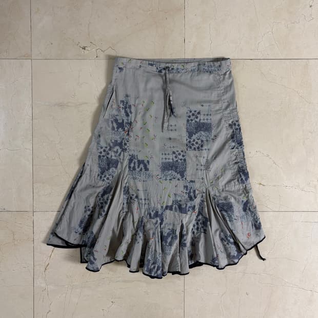 Marithé + François Girbaud Pattern Skirt