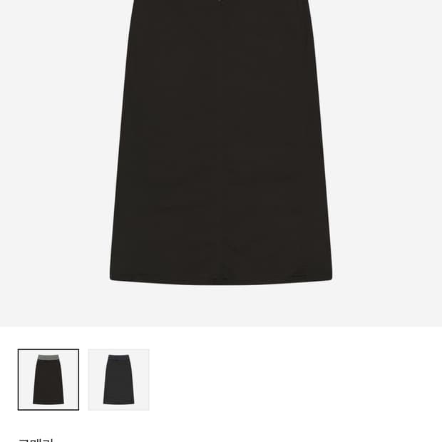 코이세이오 웨이스트 패널 스커트 웜그레이