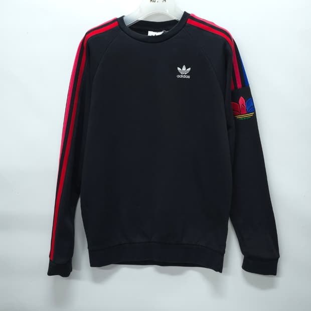 아디다스 og 불꽃로고 삼색띠 맨투맨 (55~55반)